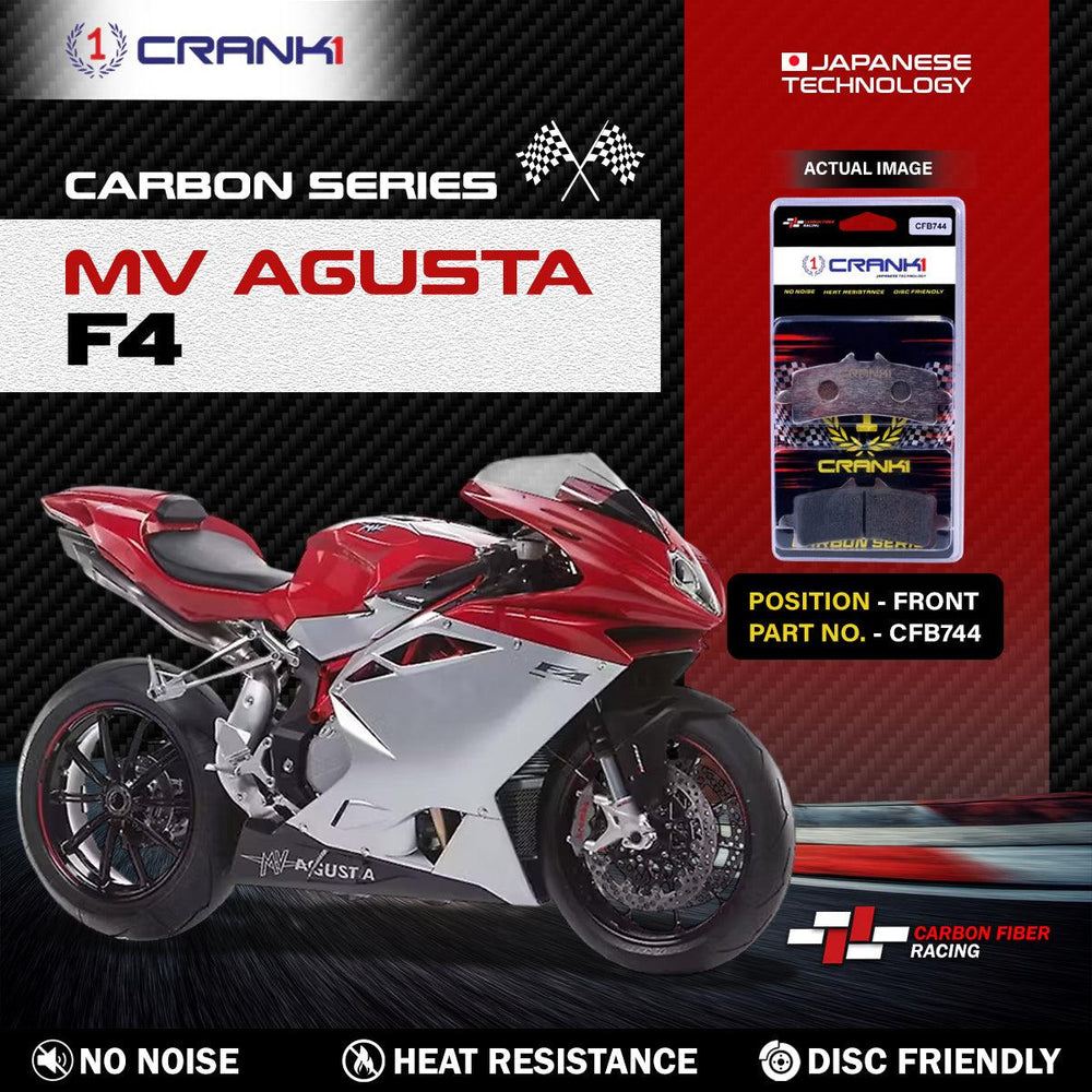 Carbon Brake Pads For MV Agusta F4 - Front - CFB744 - 2 Sets