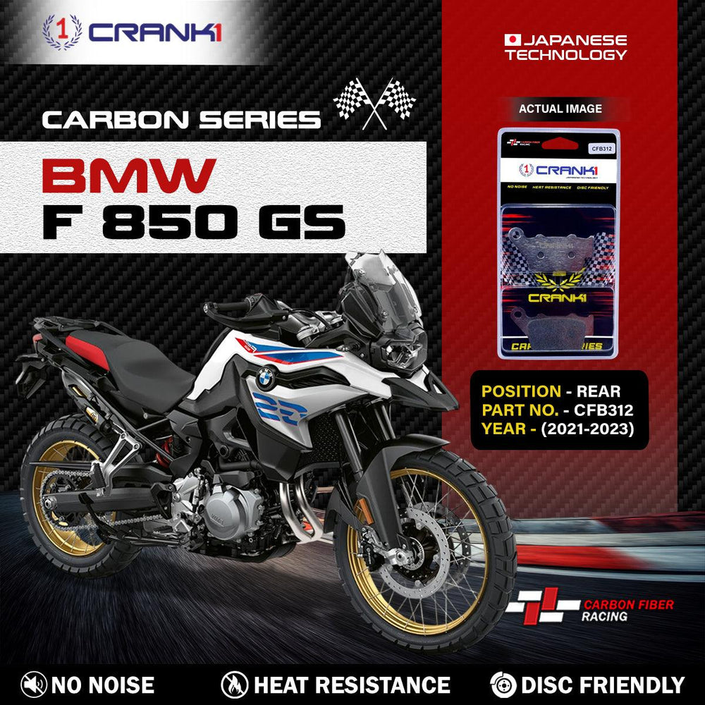 Carbon Brake Pads For BMW F 850 GS (2021-2023) - Rear - CFB312
