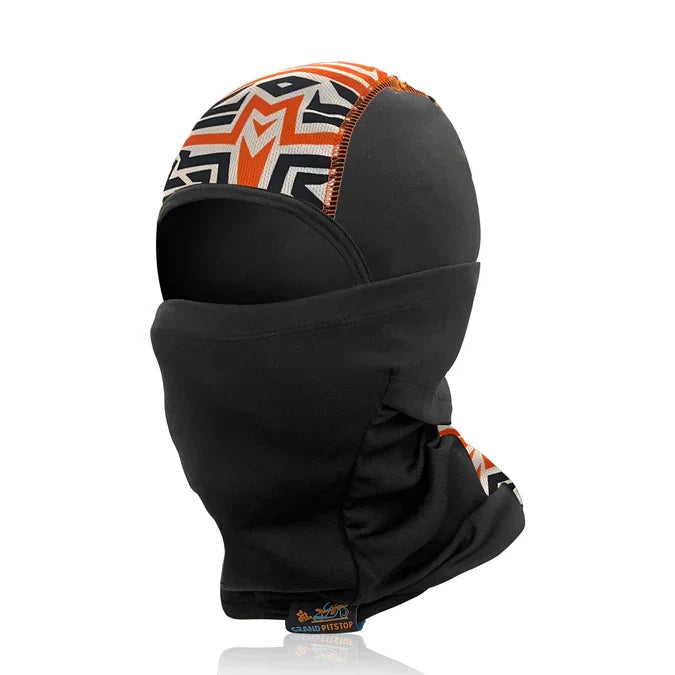 Face Mask for Bike, Ski, Cycling, Running, Hiking - Black Orange