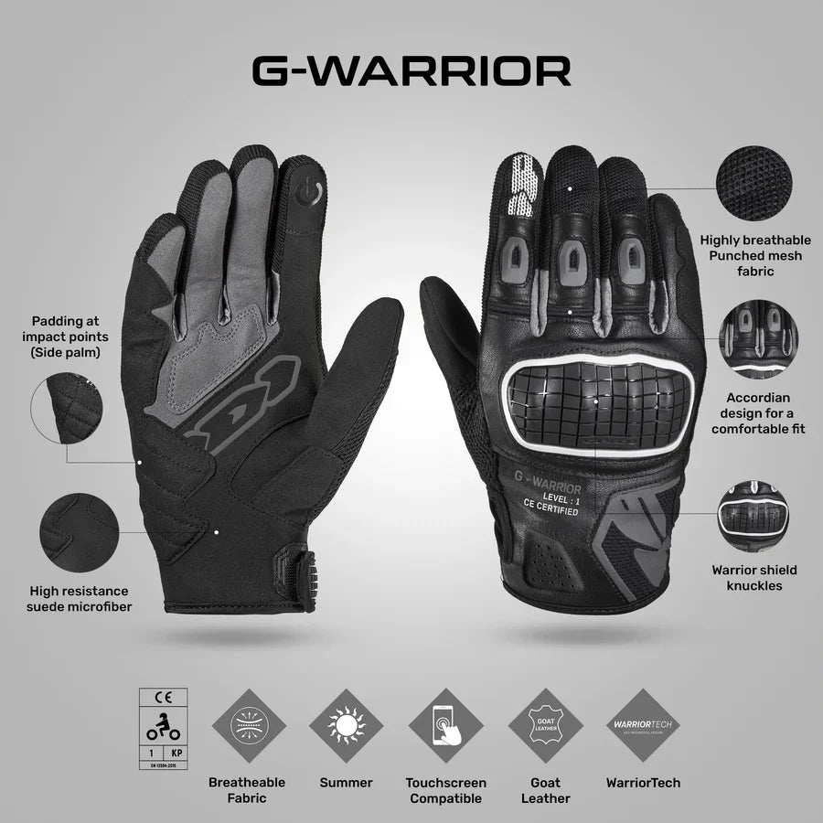 Spidi  G-Warrior Gloves BLACK