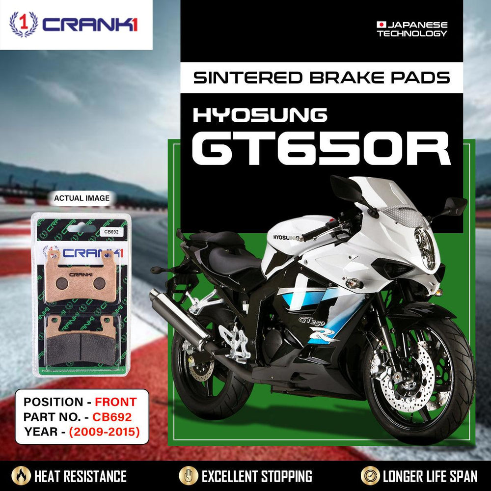 Sintered Brake Pads For Hyosung GT650R (2009-2015) - Front - CB692 - 2 Sets
