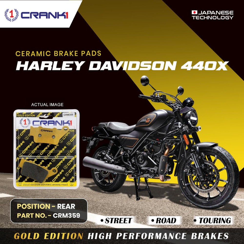 Ceramic Brake Pads For Harley Davidson 440X - Rear - CRM359