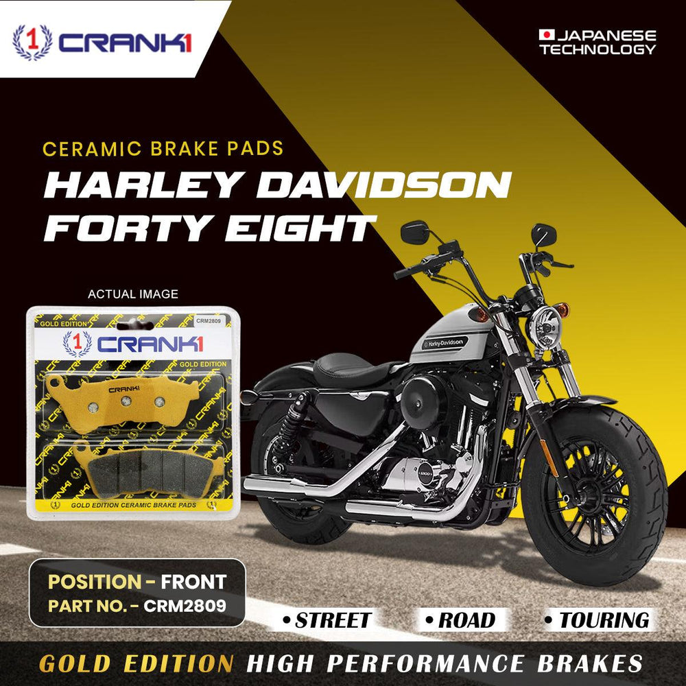 Ceramic Brake Pads For Harley Davidson Forty Eight - Front - CRM2809