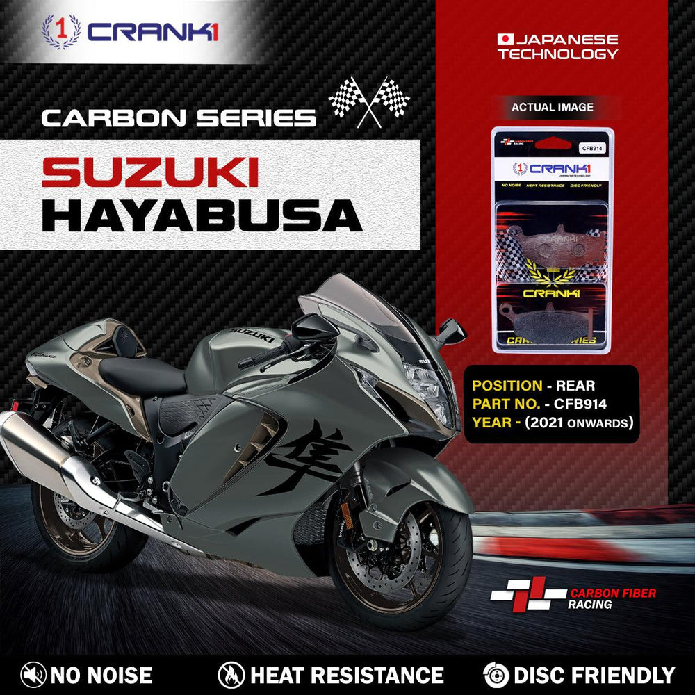 Carbon Brake Pads For Suzuki Hayabusa (2021 Onwards) - Rear - CFB914