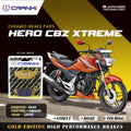 Ceramic Brake Pads For Hero CBZ Xtreme (2010) - Rear - CRM281