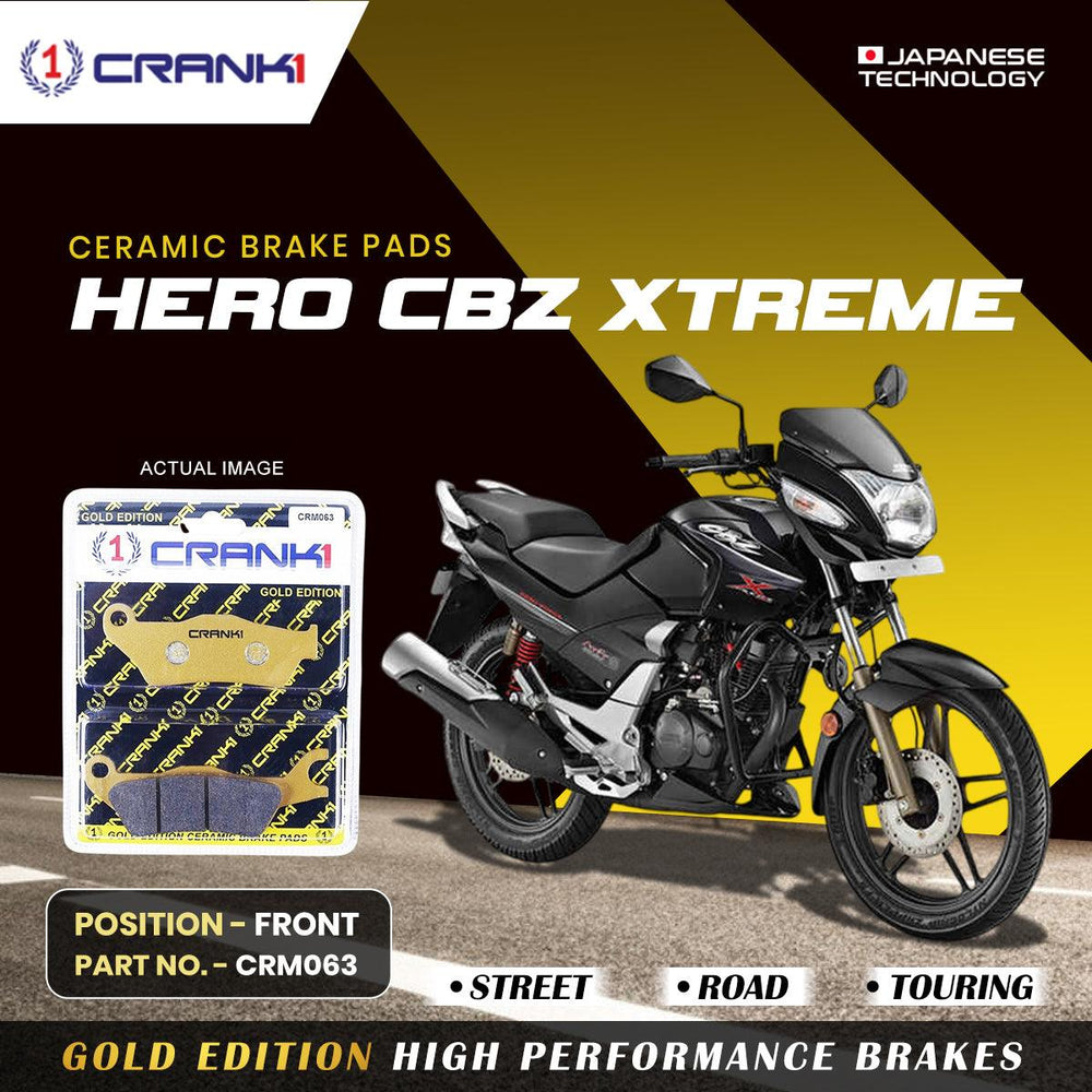 Ceramic Brake Pads For Hero CBZ Xtreme - Front - CRM063