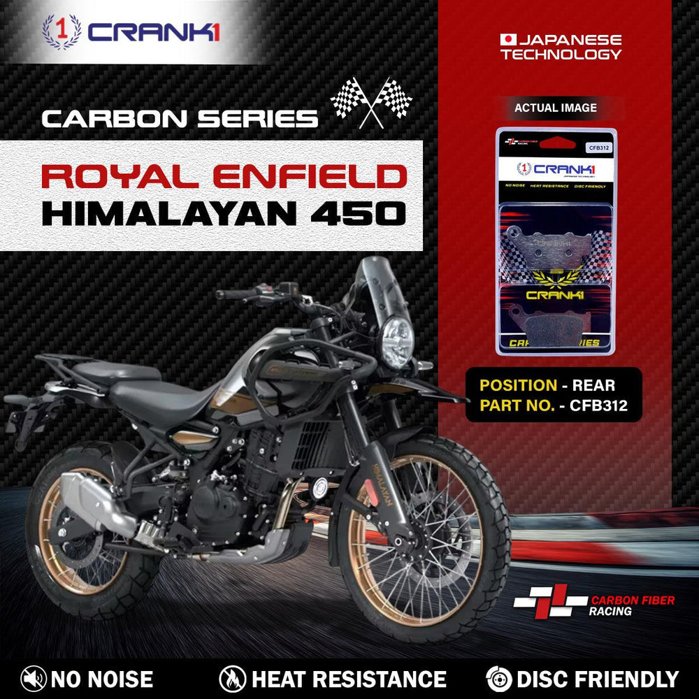 Carbon Brake Pads For Royal Enfield Himalayan 450 - Rear - CFB312