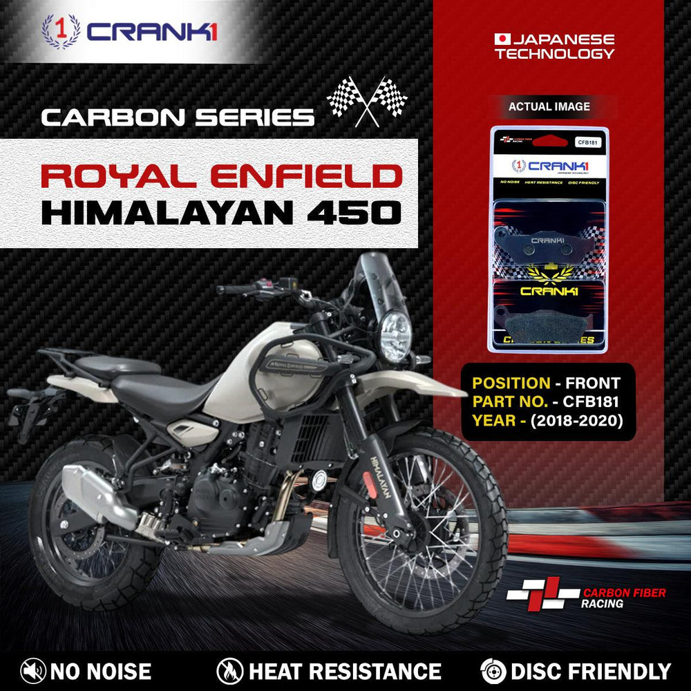 Carbon Brake Pads For Royal Enfield Himalayan 450 (2018-2020) - Front - CFB181