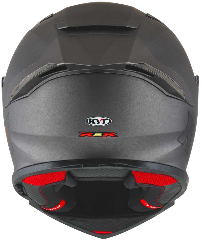 KYT R2R Pro Plain Gun Metal Matt Helmet