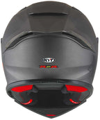 KYT R2R Pro Plain Gun Metal Matt Helmet