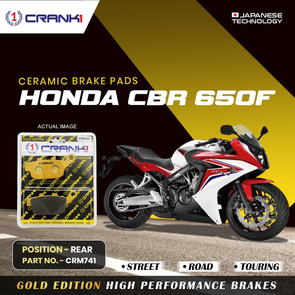 Ceramic Brake Pads For Honda CBR 650F - Rear - CRM741