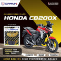 Ceramic Brake Pads For Honda CB200X (2021) - Rear - CRM281