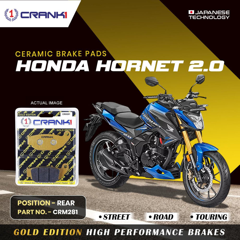 Ceramic Brake Pads For Honda Hornet 2.0 - Rear - CRM281
