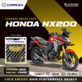 Ceramic Brake Pads For Honda NX200 - Rear - CRM281