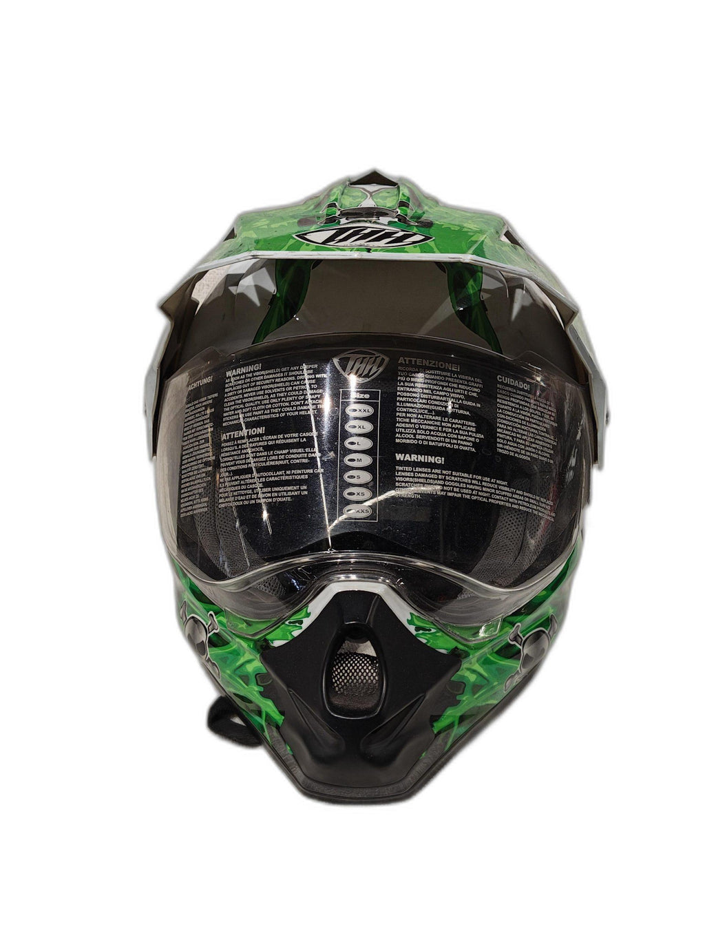 THH GREEN & WHITE HELMET