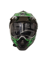 THH GREEN & WHITE HELMET