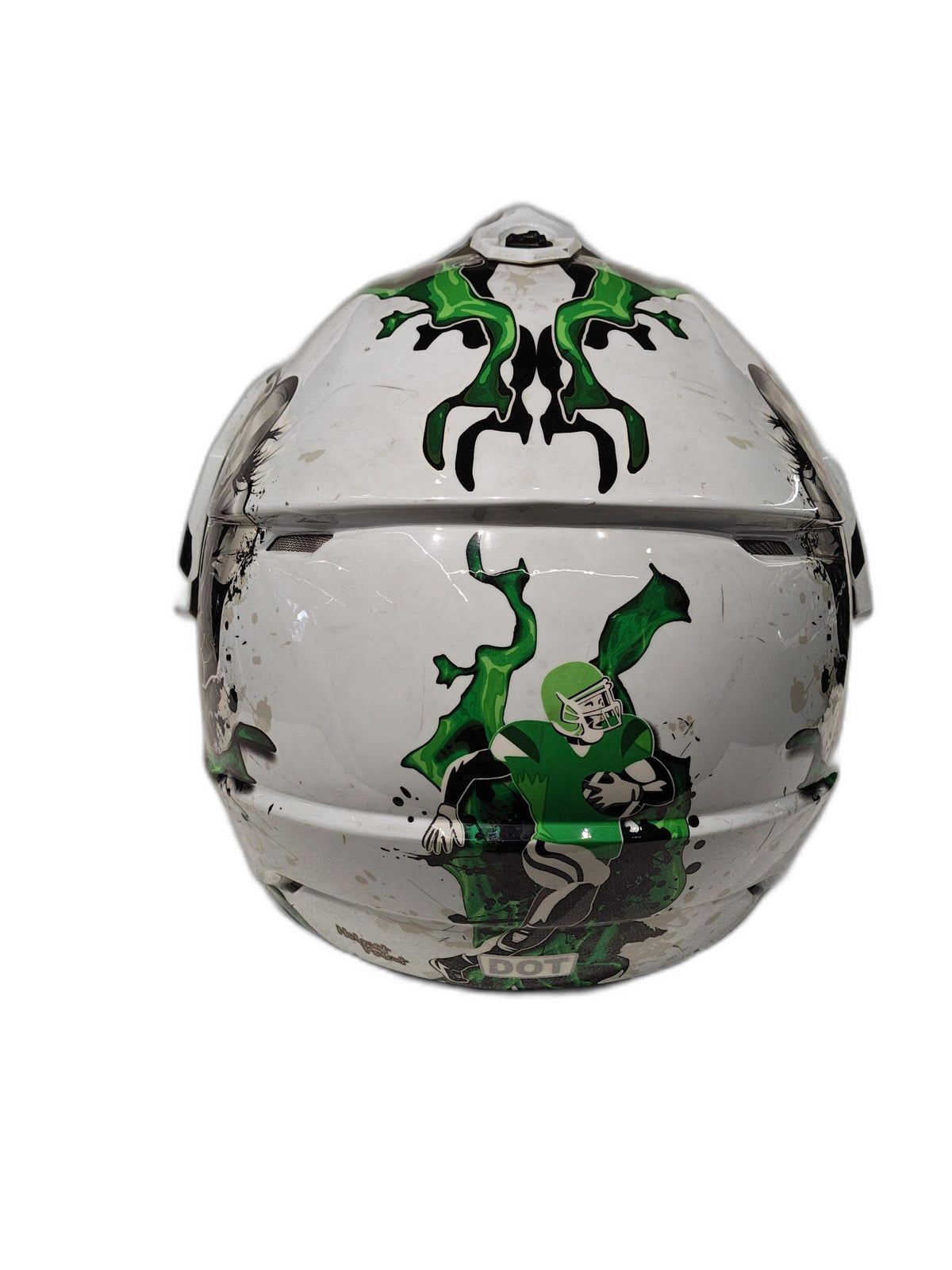 THH GREEN & WHITE HELMET