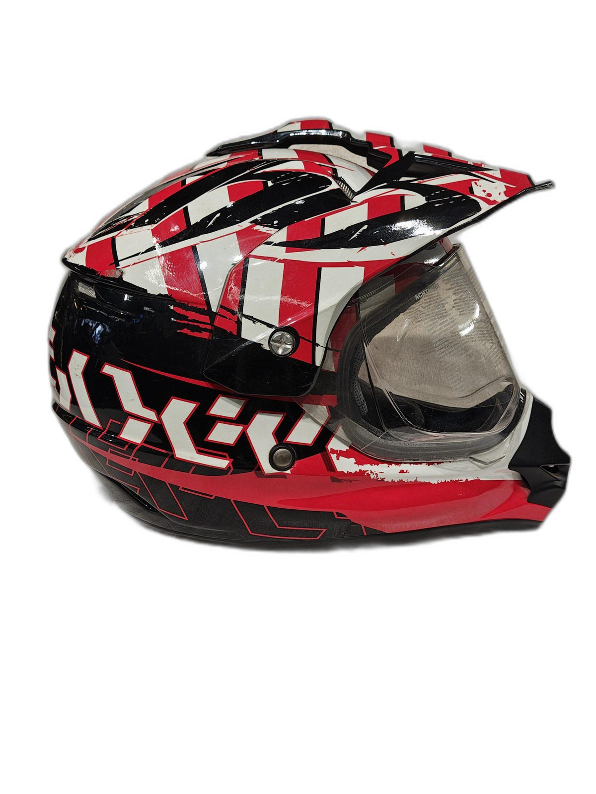 THH BLACK WHITE RED HELMET