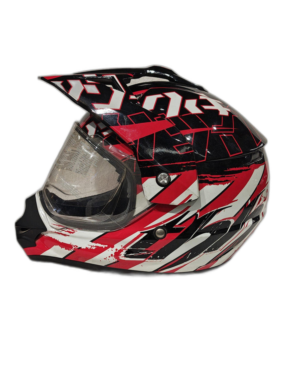 THH BLACK WHITE RED HELMET