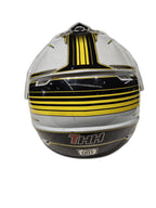 THH BLACK WHITE YELLOW HELMET