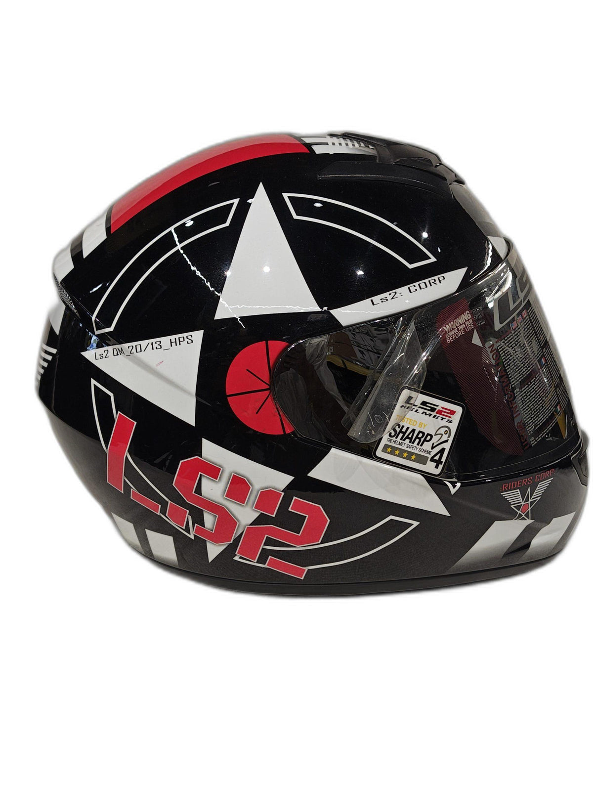 LS2 RED BLACK HELMET
