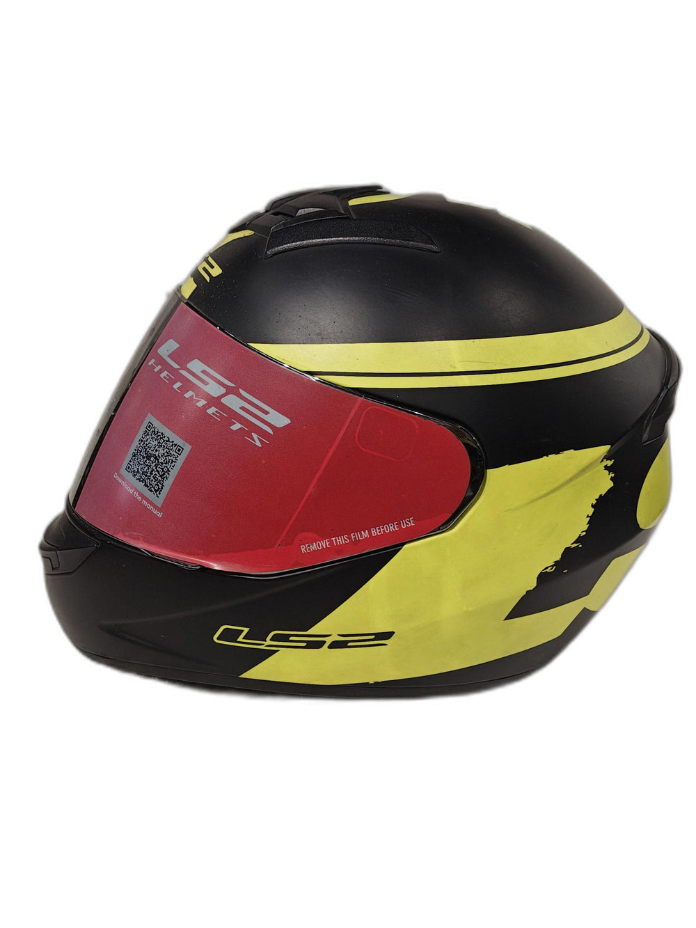 LS2 YELLOW BLACK HELMET