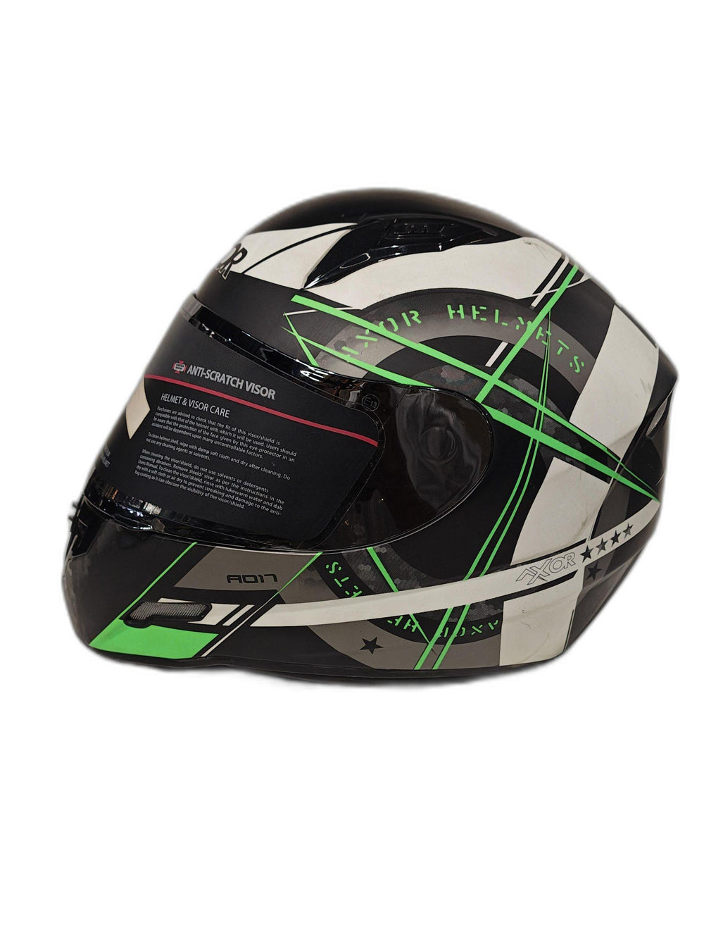 AXOR BLACK GREEN WHITE HELMET