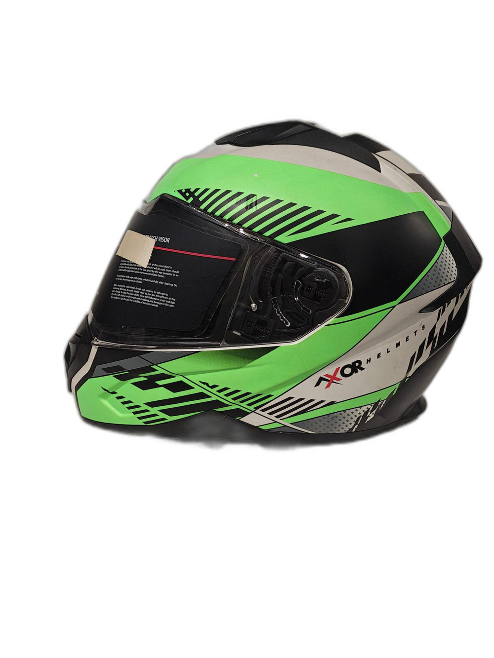 AXOR BLACK GREEN WHITE HELMET 2