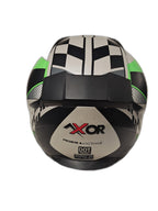 AXOR BLACK GREEN WHITE HELMET 2