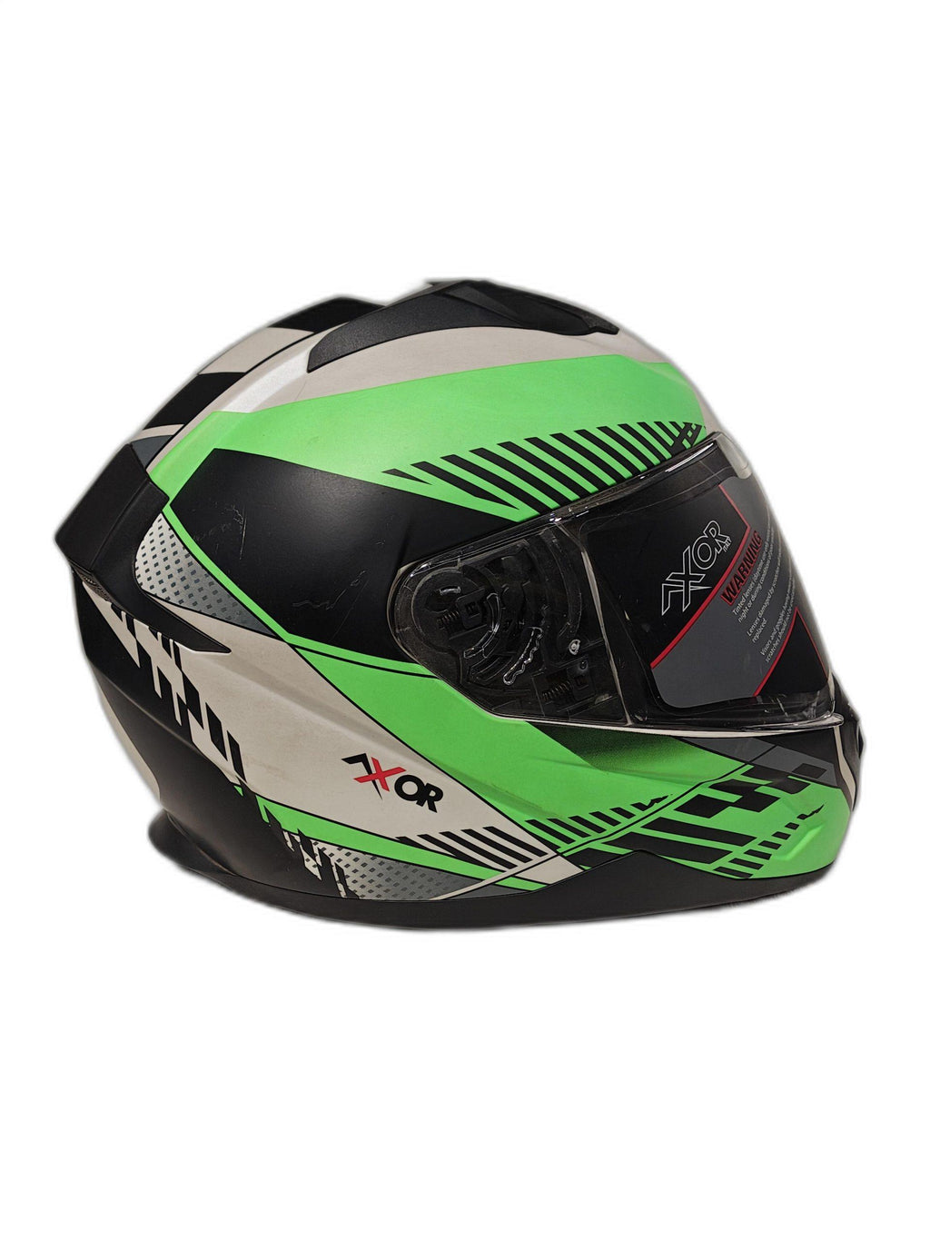 AXOR BLACK GREEN WHITE HELMET 2