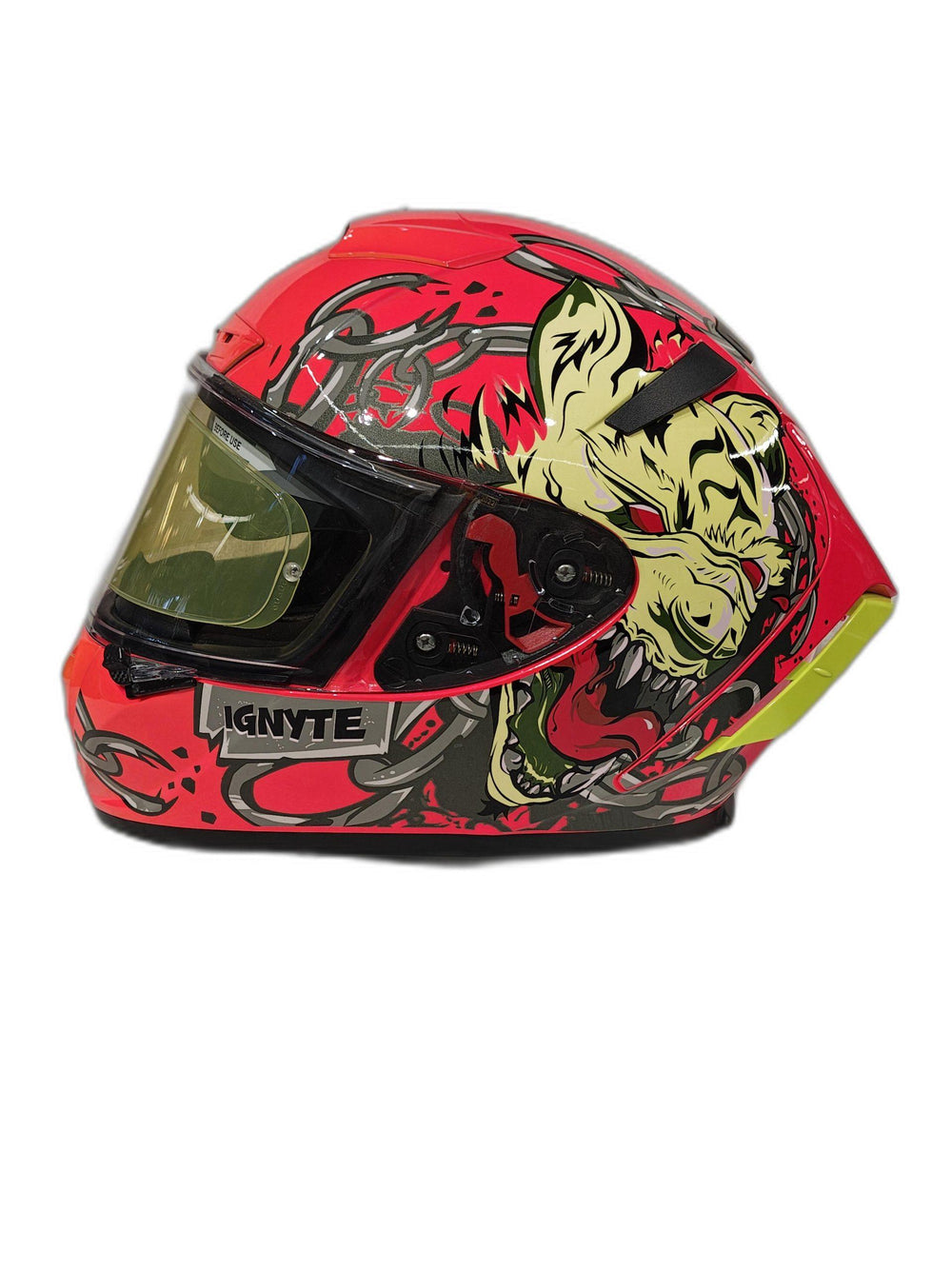 IGNITE RED YELLOW HELMET