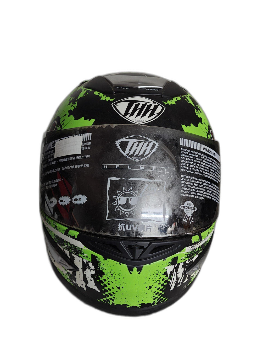 THH  GREEN GRAPHIC HELMET
