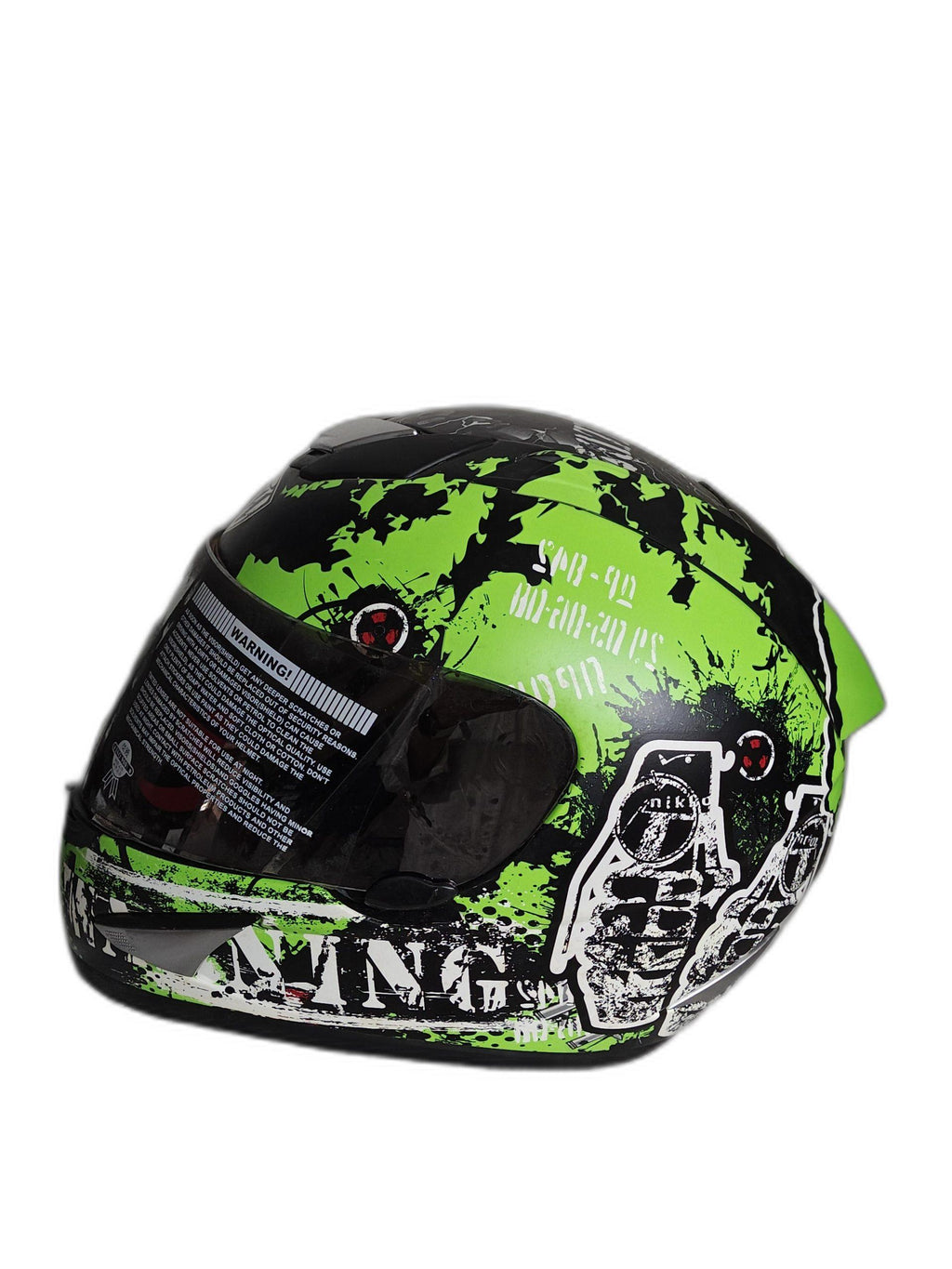 THH  GREEN GRAPHIC HELMET