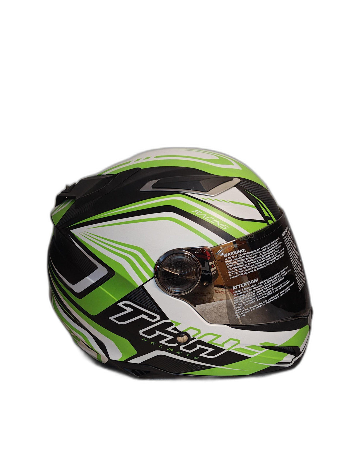 THH  GREEN WHITE HELMET
