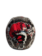 THH BLACK RED WHITE HELMET