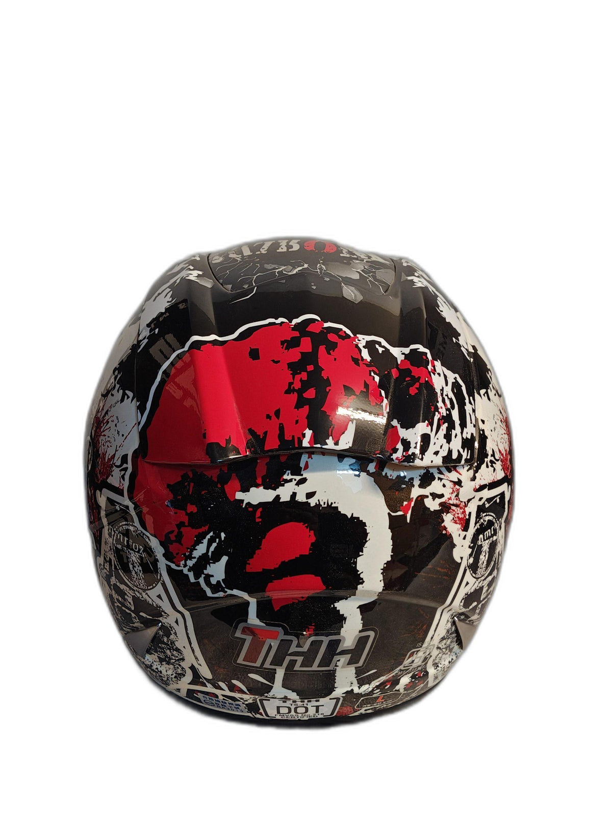 THH BLACK RED WHITE HELMET