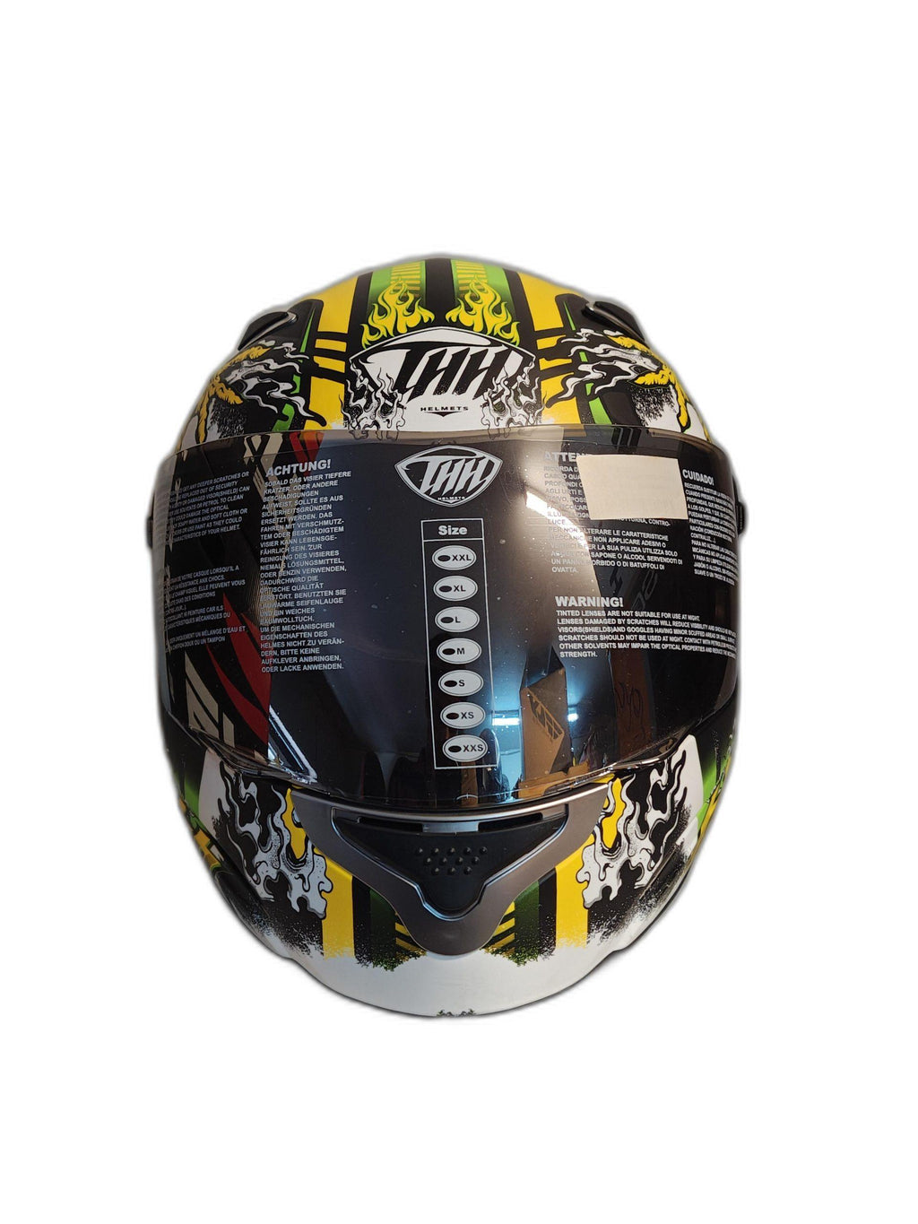 THH BLACK YELLOW NEON HELMET