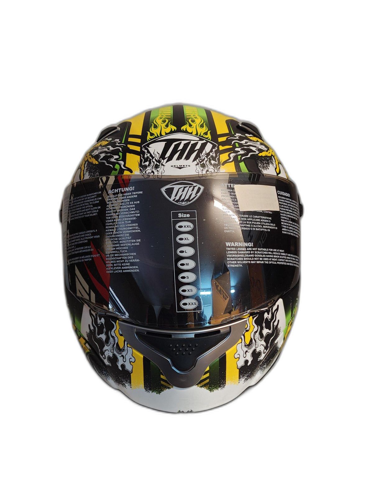 THH BLACK YELLOW NEON HELMET