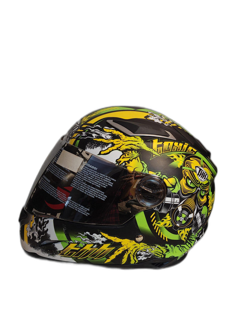 THH BLACK YELLOW NEON HELMET