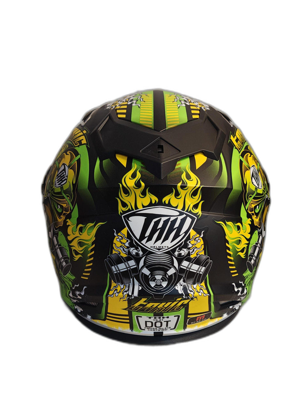 THH BLACK YELLOW NEON HELMET