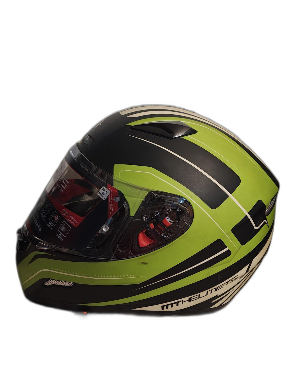 MT GREEN GREY BLACK HELMET
