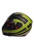 MT GREEN GREY BLACK HELMET