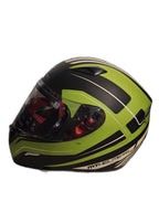 MT GREEN GREY BLACK HELMET