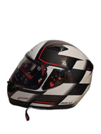 MT BLACK WHITE HELMET