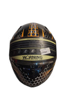 MT BLACK ORANGE HELMET