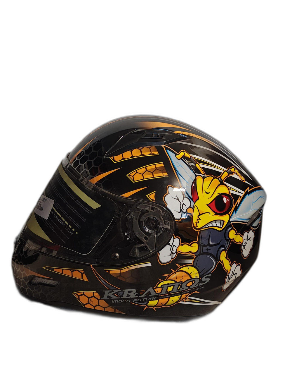 MT BLACK ORANGE HELMET
