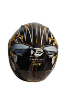 MT BLACK ORANGE HELMET
