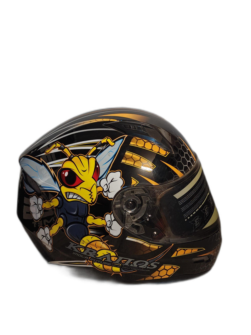 MT BLACK ORANGE HELMET