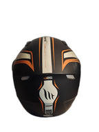 MT BLACK ORANGE HELMET