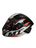 MT BLACK ORANGE HELMET
